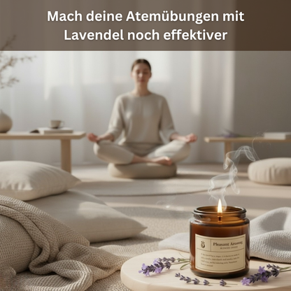 Lavendel-Duftkerze