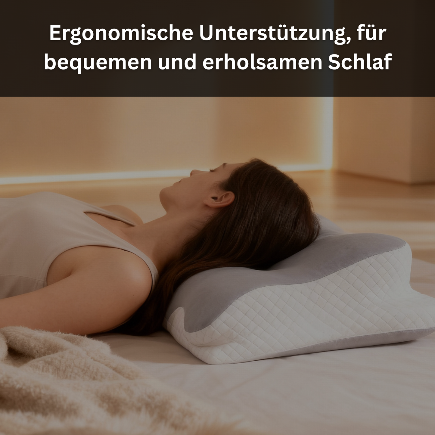 Orthopädisches Nackenmassagebettkissen